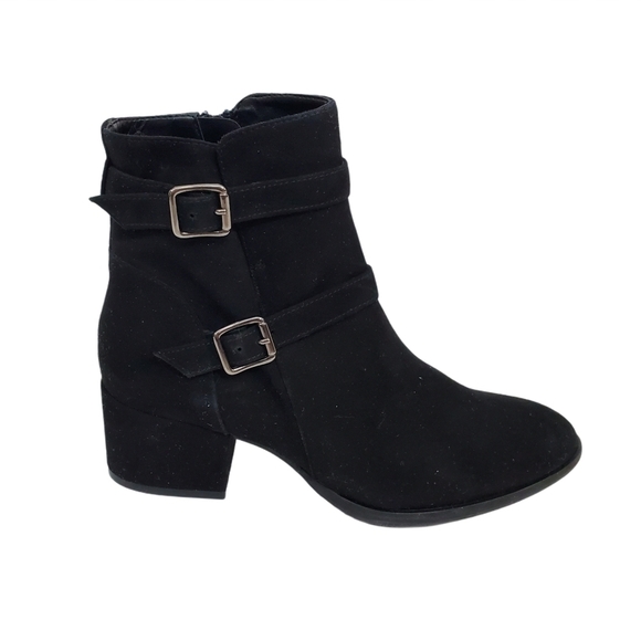 Sesto Meucci Shoes - New Sesto Meucci Ferry Black Suede Heeled Boots